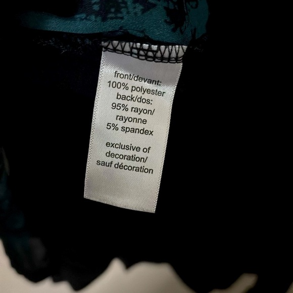 Women’s Maurice’s Long Sleeve Top XXL Green Black - Picture 5 of 6